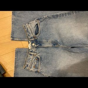 & other stories super high waisted mom jeans. Wide leg